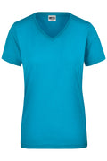 James & Nicholson Damen Work T-Shirt turquoise