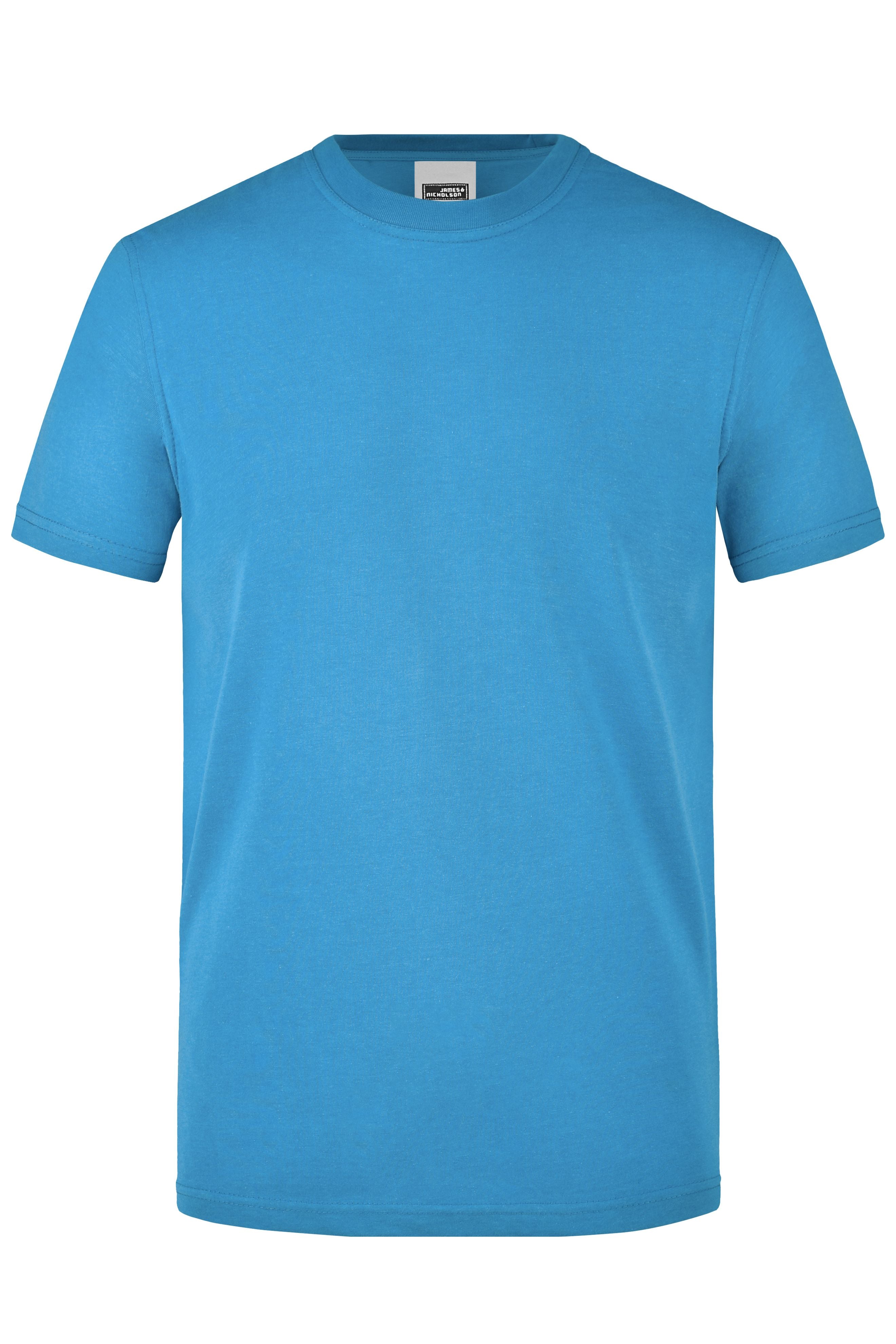 James & Nicholson Herren Work T-Shirt aqua