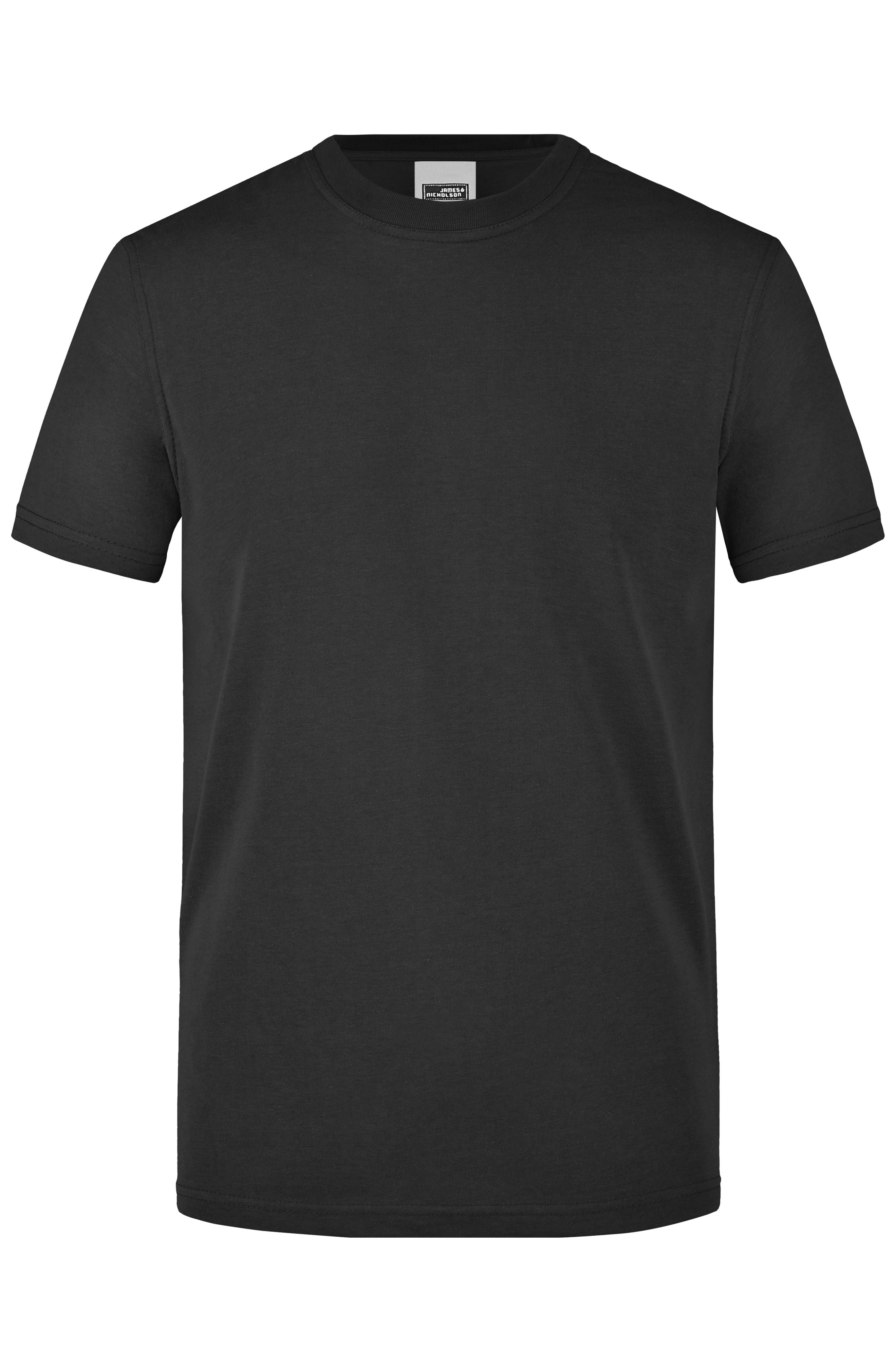 James & Nicholson Herren Work T-Shirt black