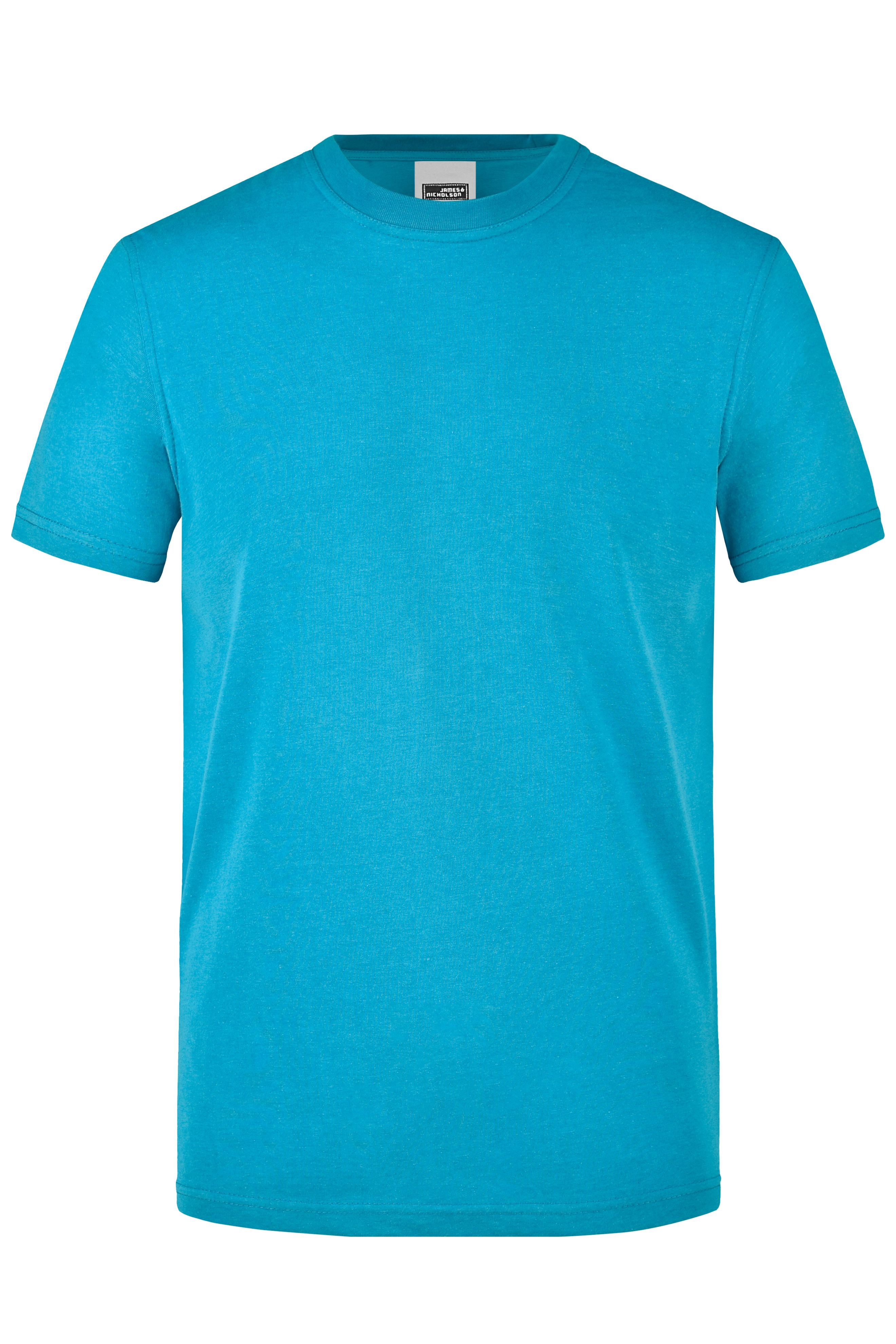 James & Nicholson Herren Work T-Shirt turquoise