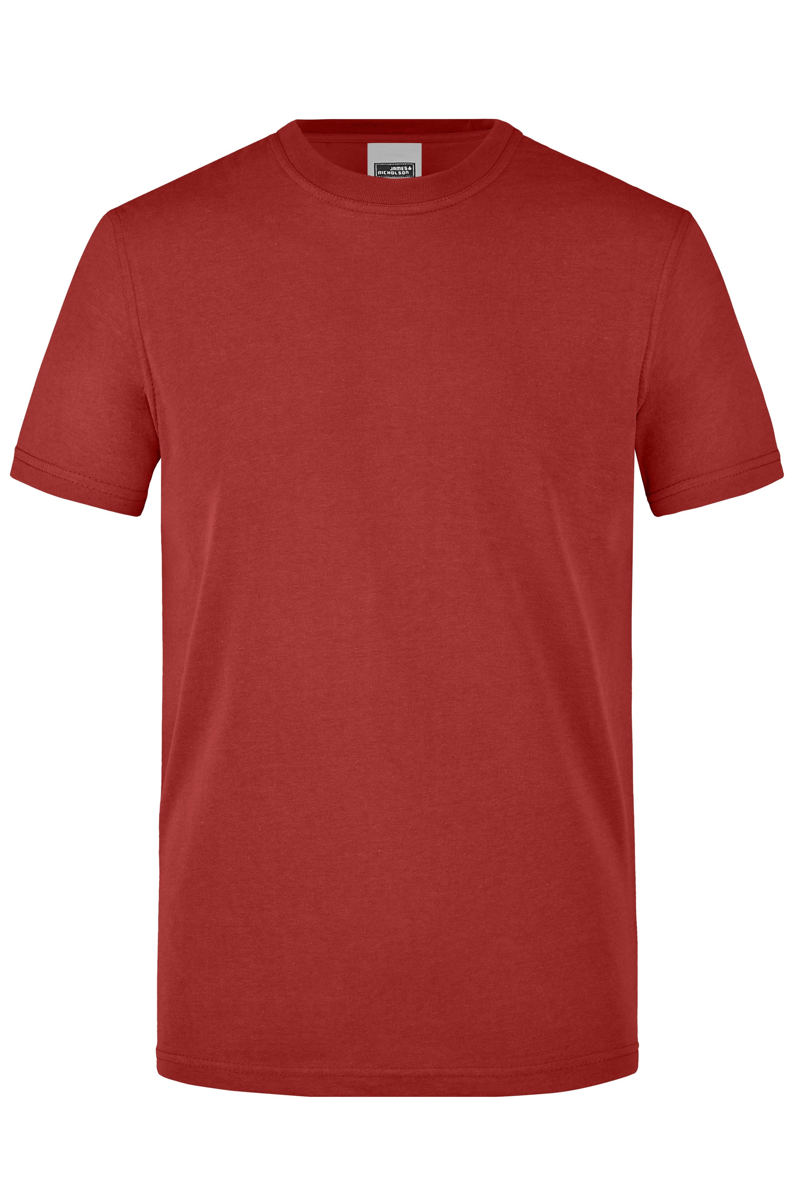 James & Nicholson Herren Work T-Shirt wine