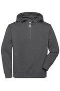 James & Nicholson Workwear Zip Hoody dark-melange