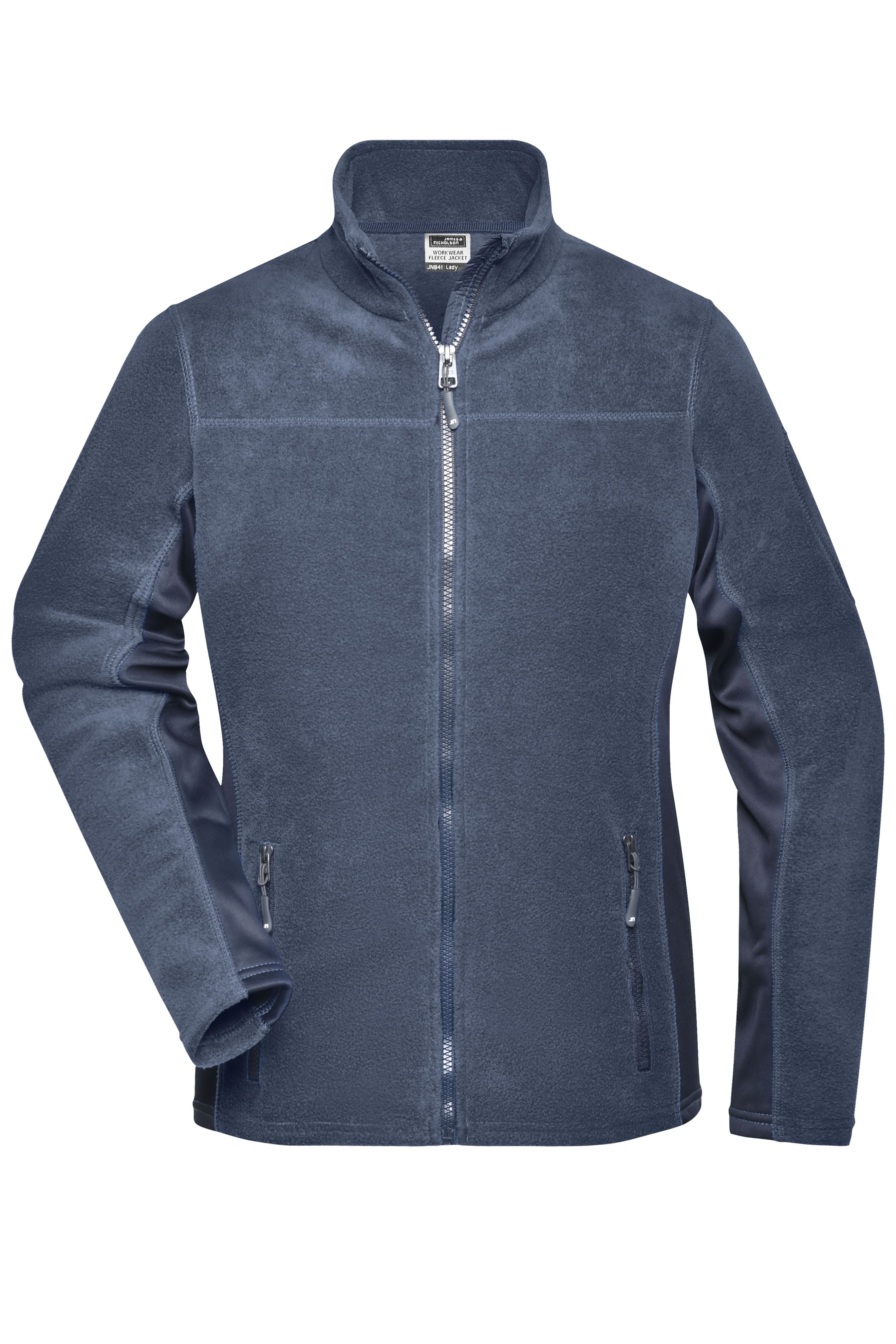 James & Nicholson Damen Arbeits Fleecejacke navy/navy