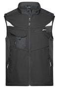 James & Nicholson Workwear Softehell Weste black/black