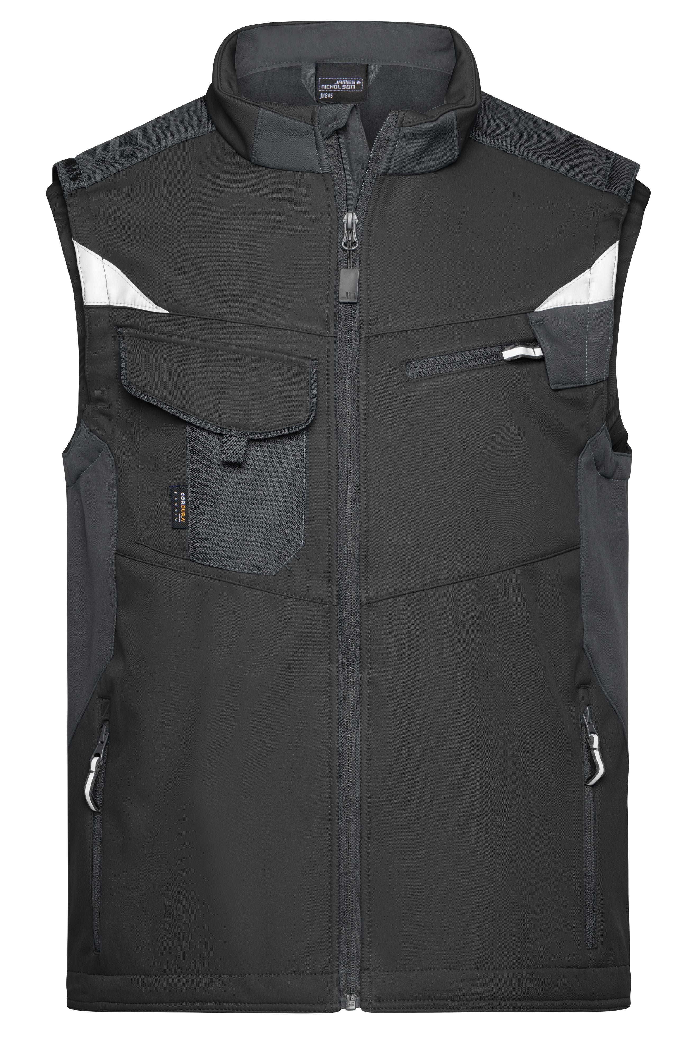 James & Nicholson Workwear Softehell Weste black/black