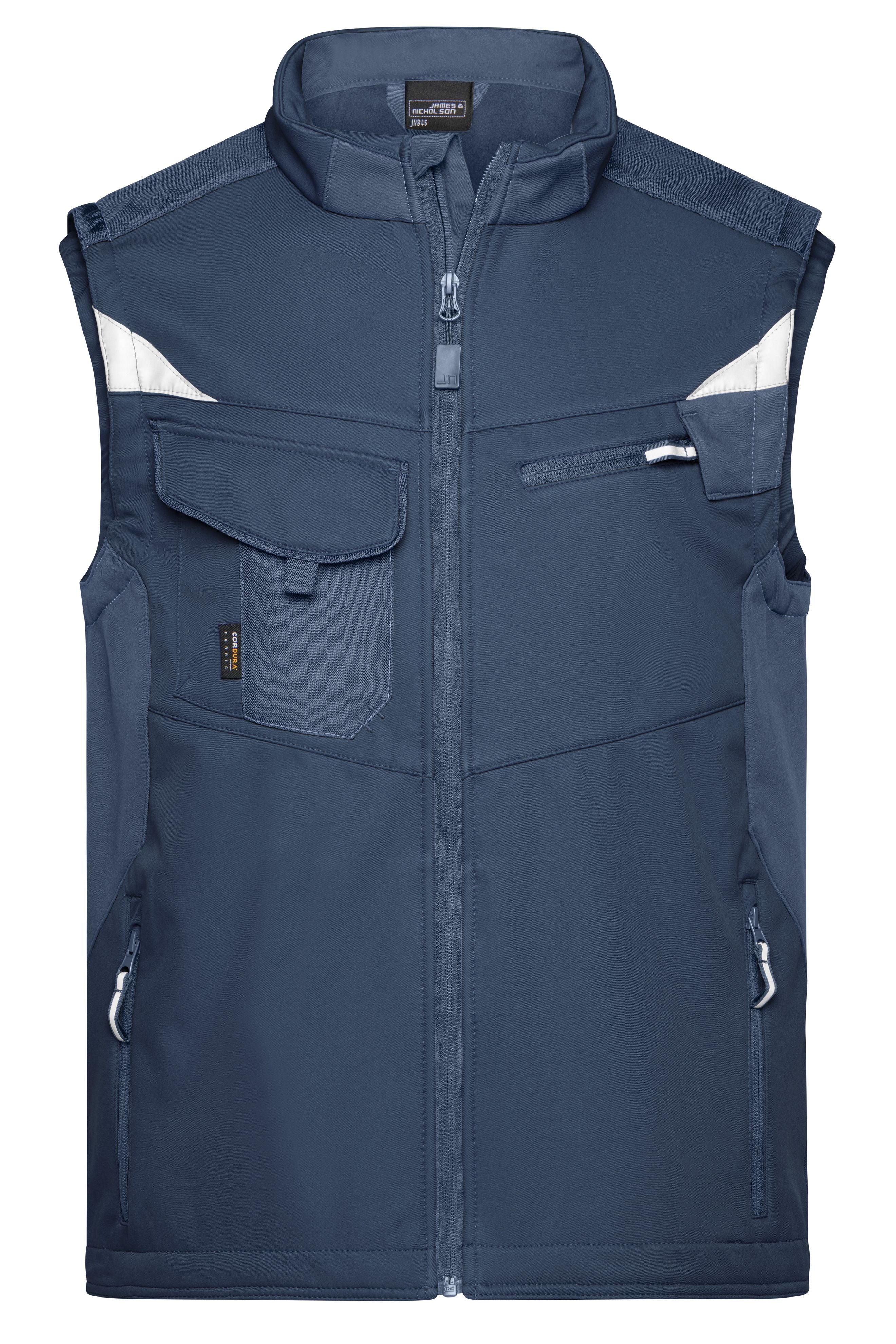 James & Nicholson Workwear Softehell Weste navy/navy