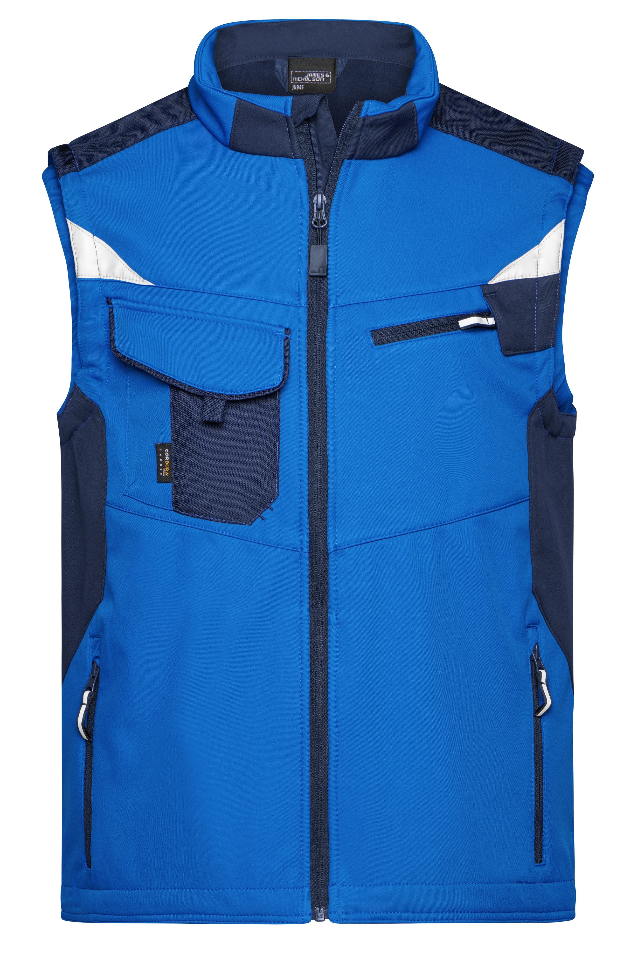 James & Nicholson Workwear Softehell Weste royal/navy
