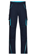 James & Nicholson Workwear Bundhose navy/turquoise