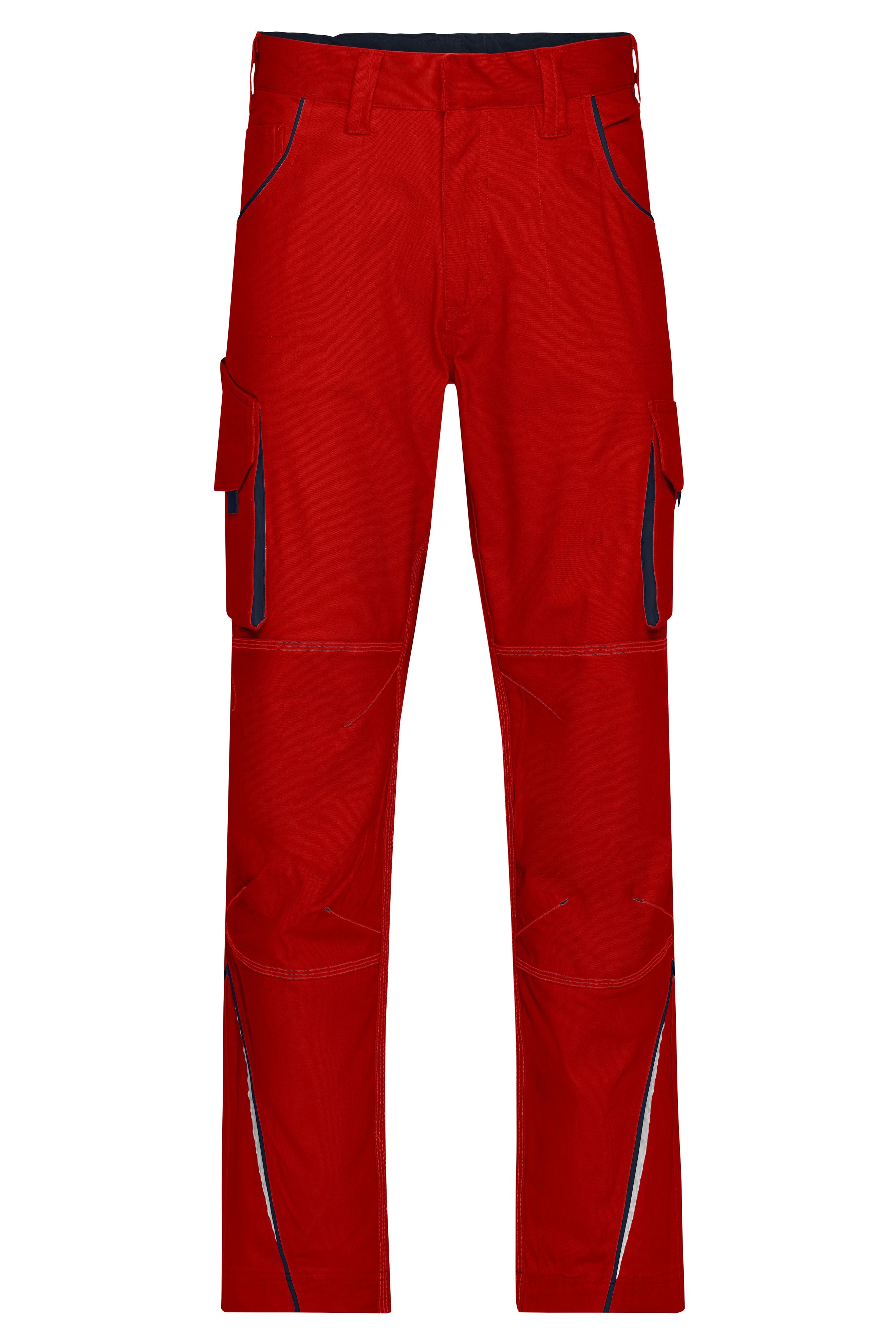 James & Nicholson Workwear Bundhose red/navy