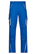 James & Nicholson Workwear Bundhose royal/white