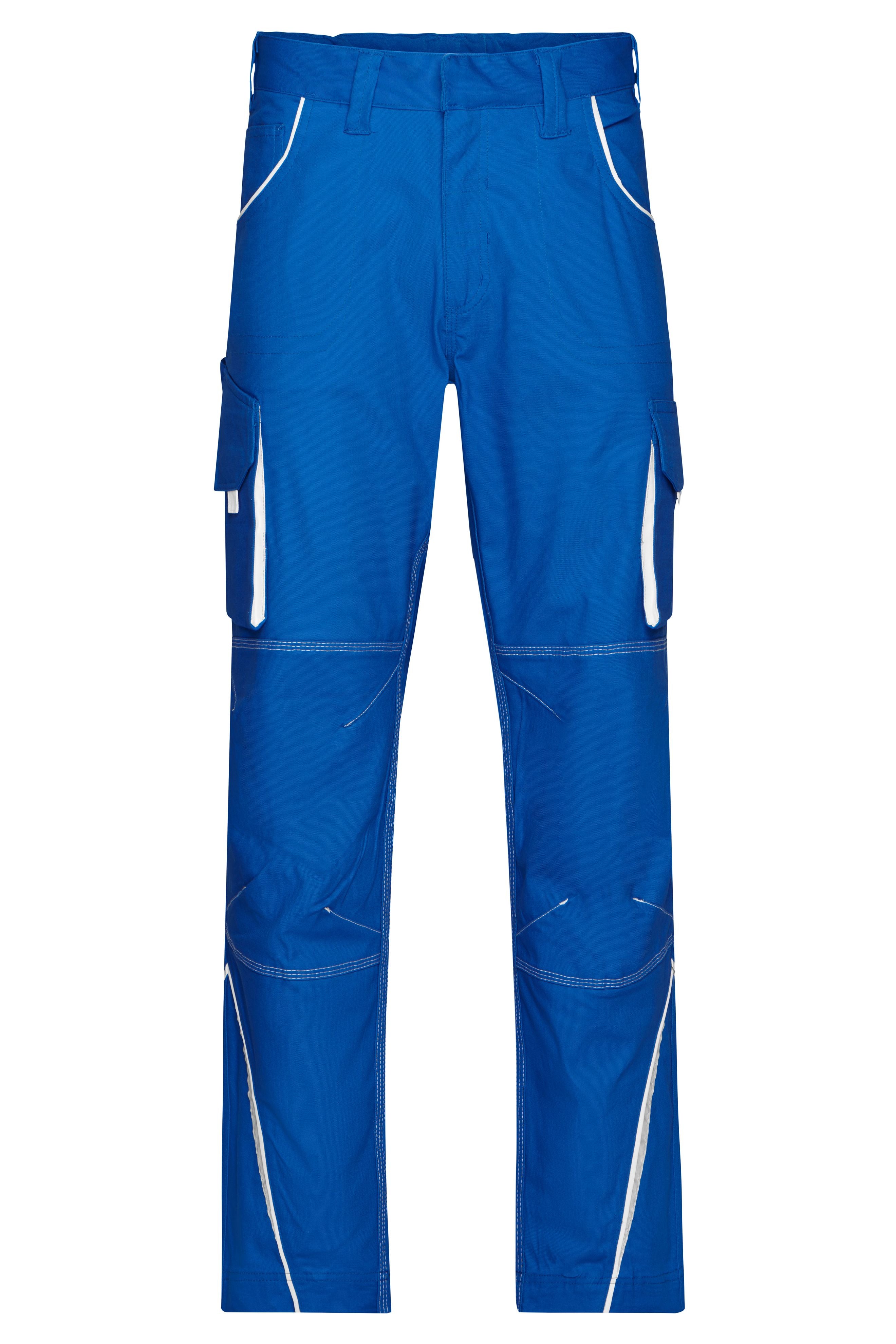 James & Nicholson Workwear Bundhose royal/white
