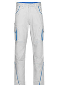 James & Nicholson Workwear Bundhose white/royal