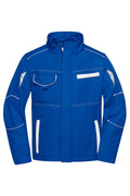James & Nicholson Softshell Workwear Jacke royal/white