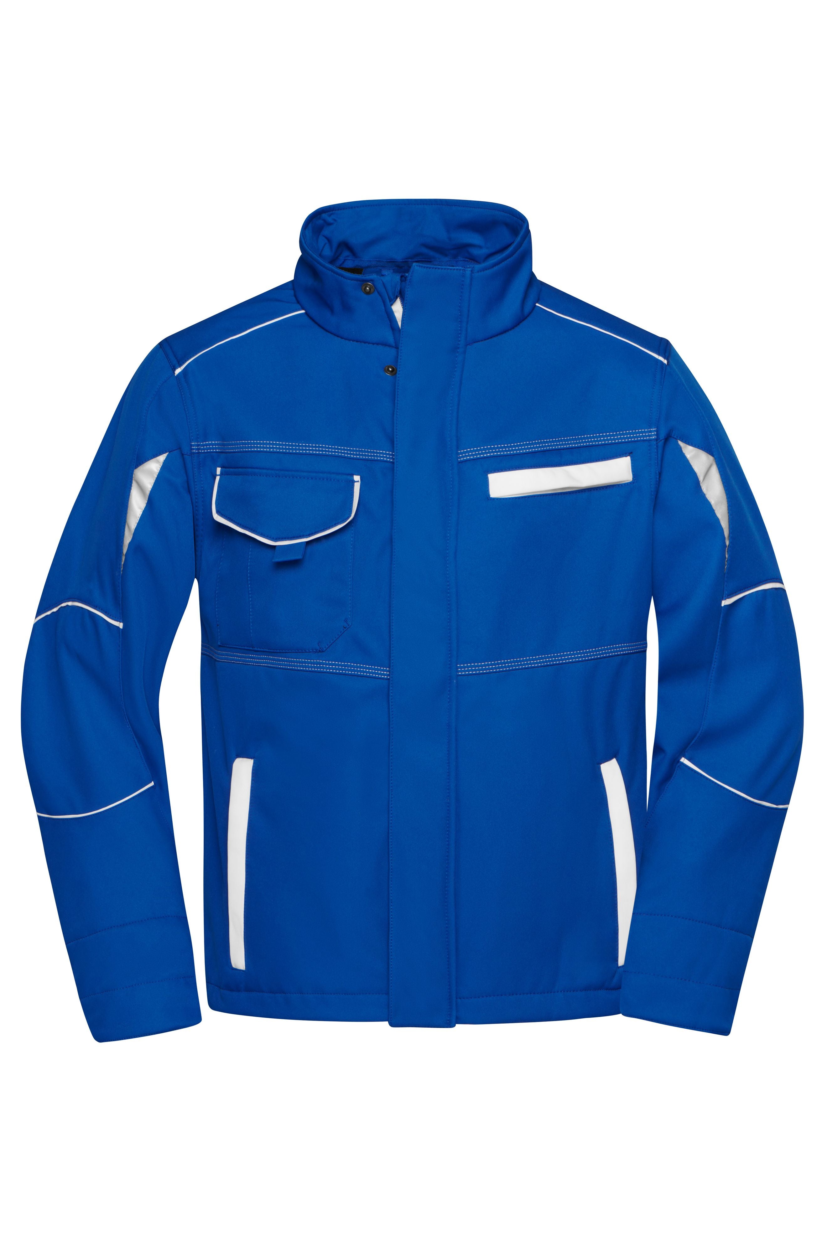 James & Nicholson Softshell Workwear Jacke royal/white