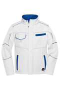 James & Nicholson Softshell Workwear Jacke white/royal