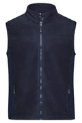 James & Nicholson Herren Workwear Fleece Weste navy/navy