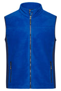 James & Nicholson Herren Workwear Fleece Weste royal/navy
