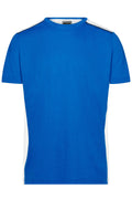 James & Nicholson Herren Workwear T-Shirt Kontrast royal/white