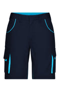 James & Nicholson Workwear Bermuda navy/turquoise