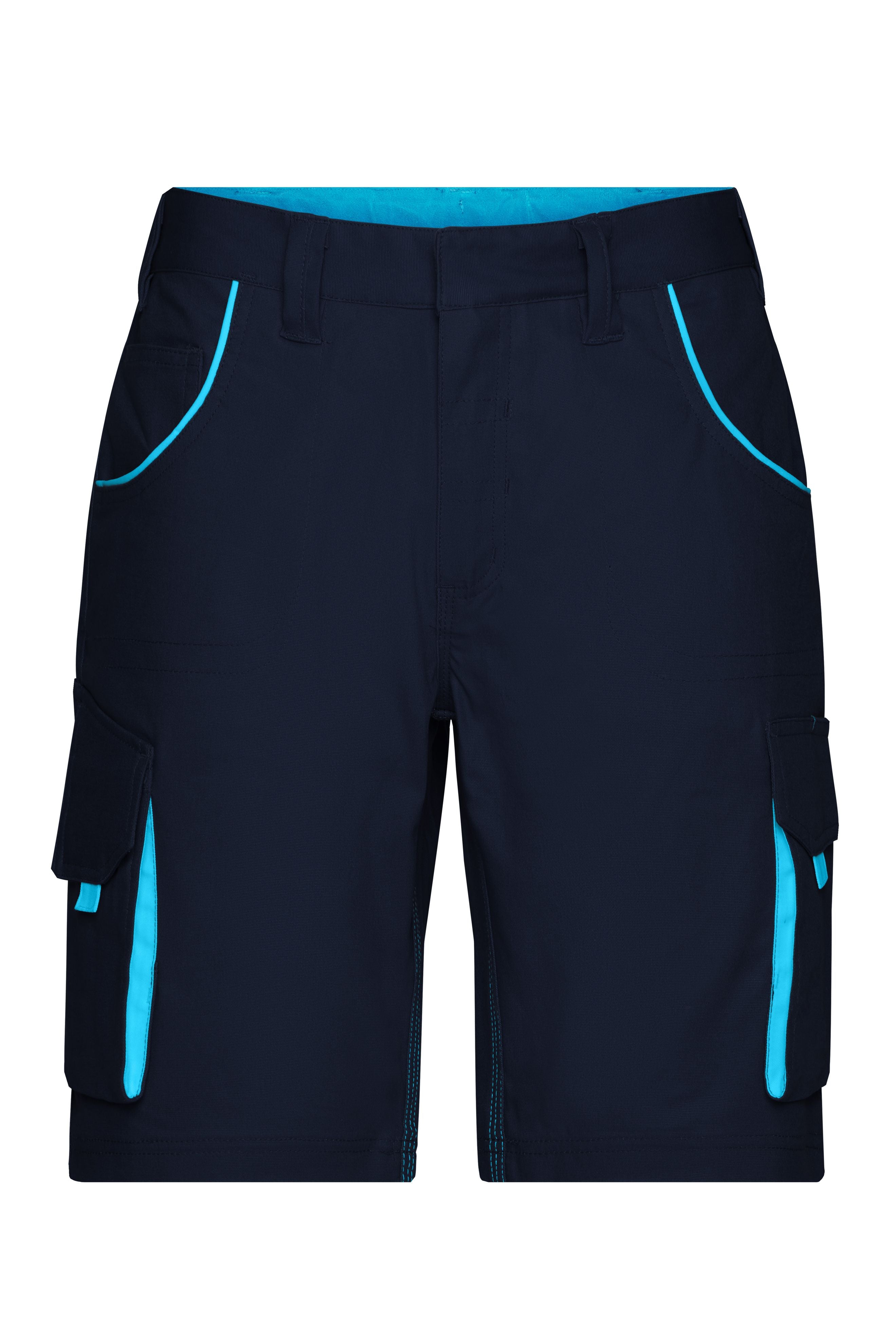 James & Nicholson Workwear Bermuda navy/turquoise