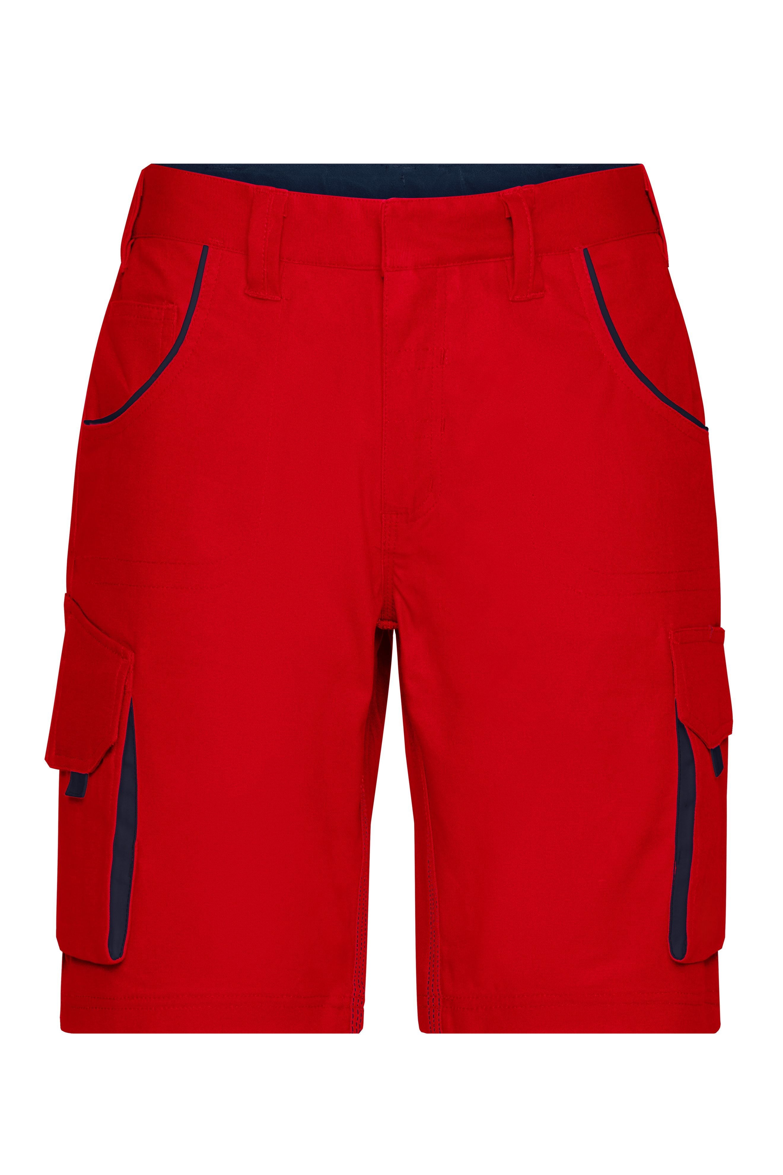 James & Nicholson Workwear Bermuda red/navy