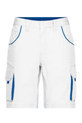 James & Nicholson Workwear Bermuda white/royal
