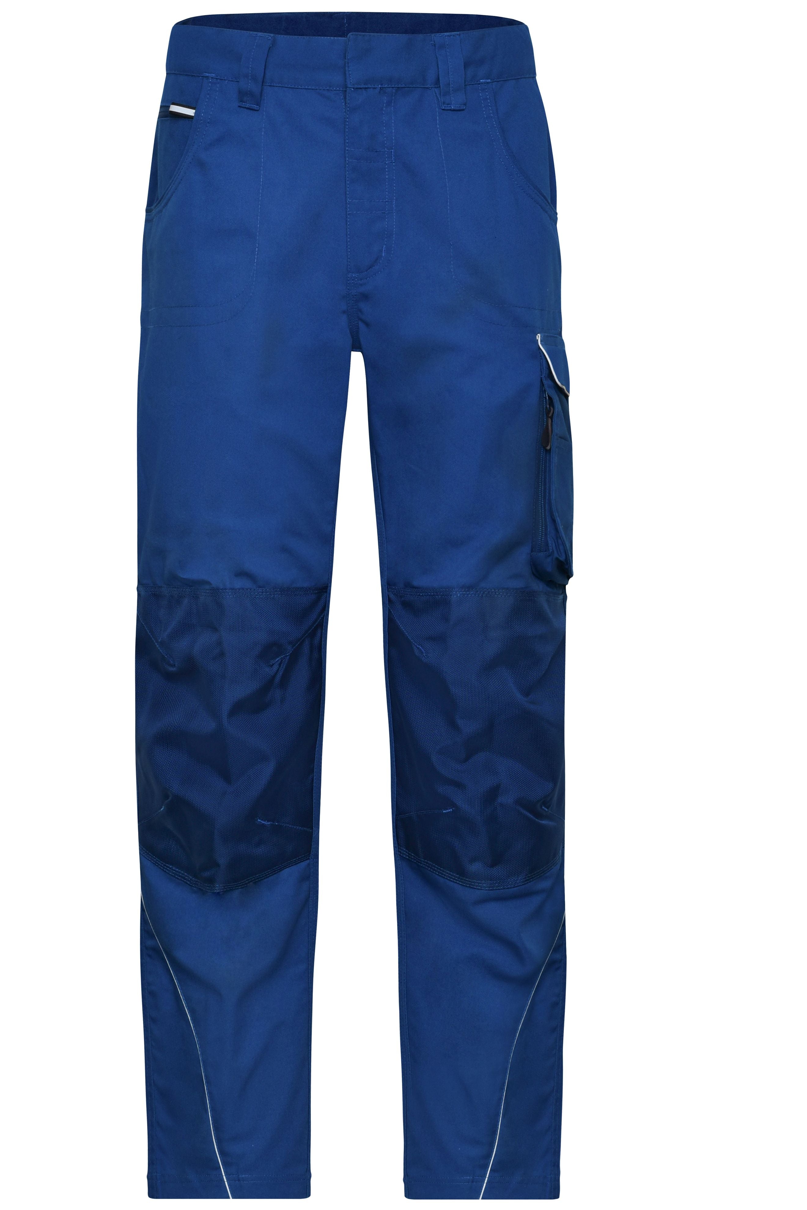 James & Nicholson Workwear Arbeitshose Materialmix dark-royal