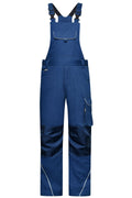 James & Nicholson Workwear Latzhose Materialmix dark-royal