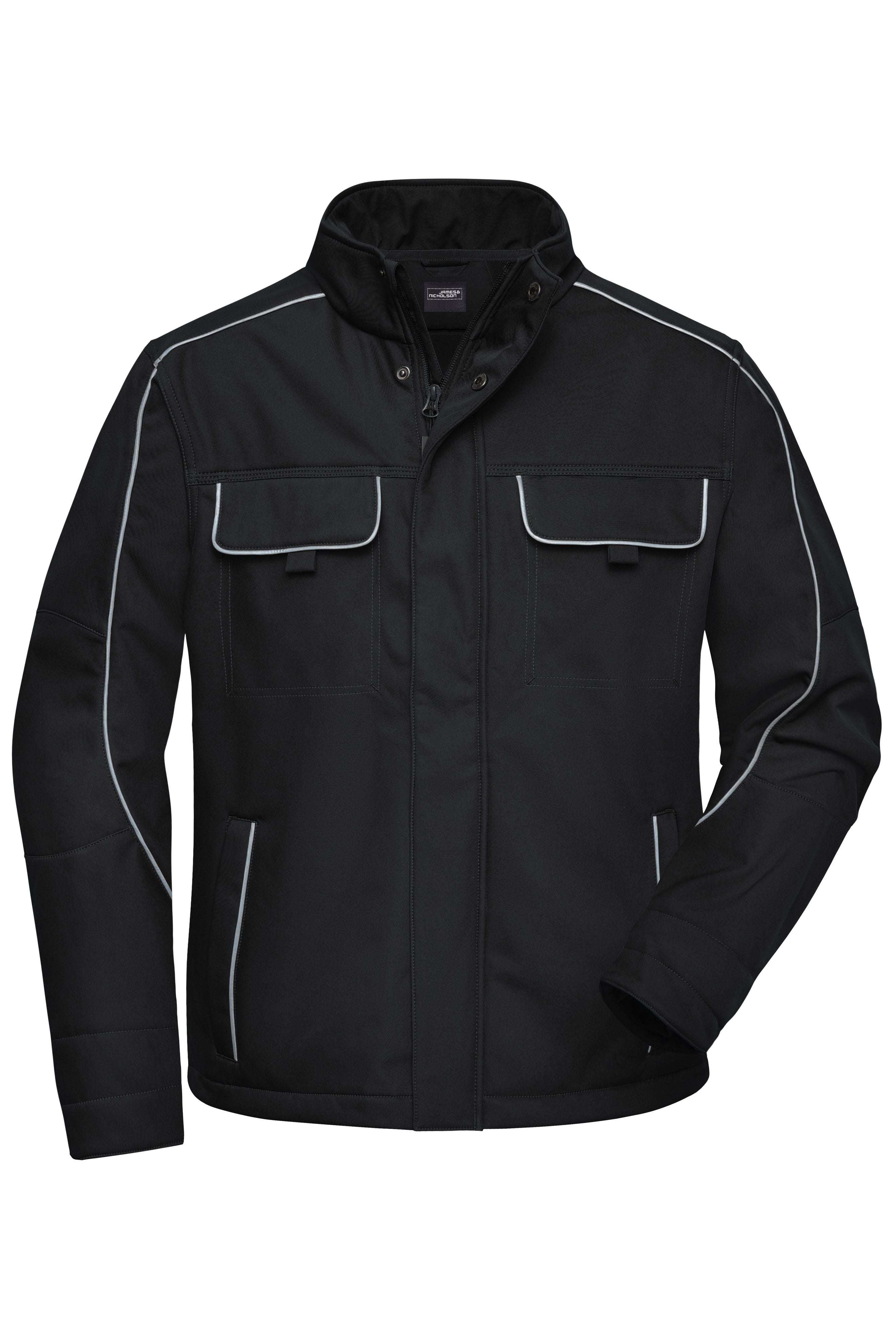 James & Nicholson Workwear Softshelljacke black