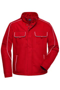 James & Nicholson Workwear Softshelljacke red