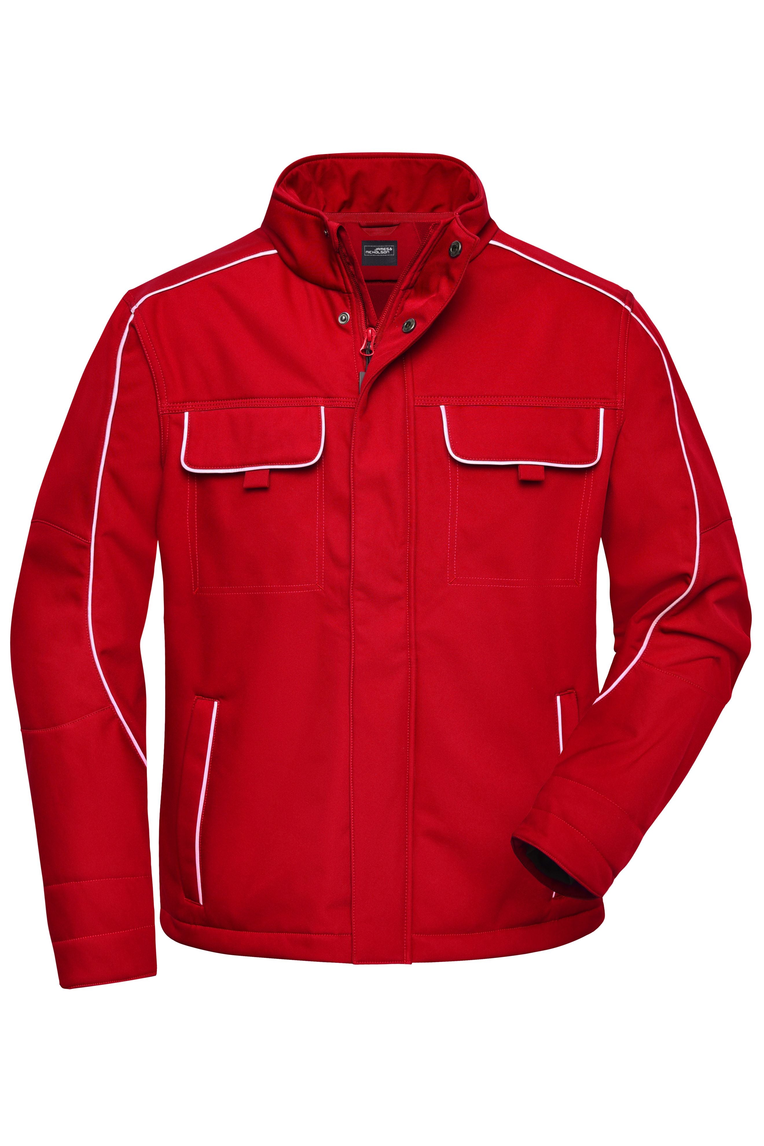James & Nicholson Workwear Softshelljacke red