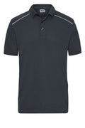 James & Nicholson Herren Workwear Polo Materialmix carbon