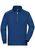 James & Nicholson Workwear Sweatshirt Halfzip dark-royal