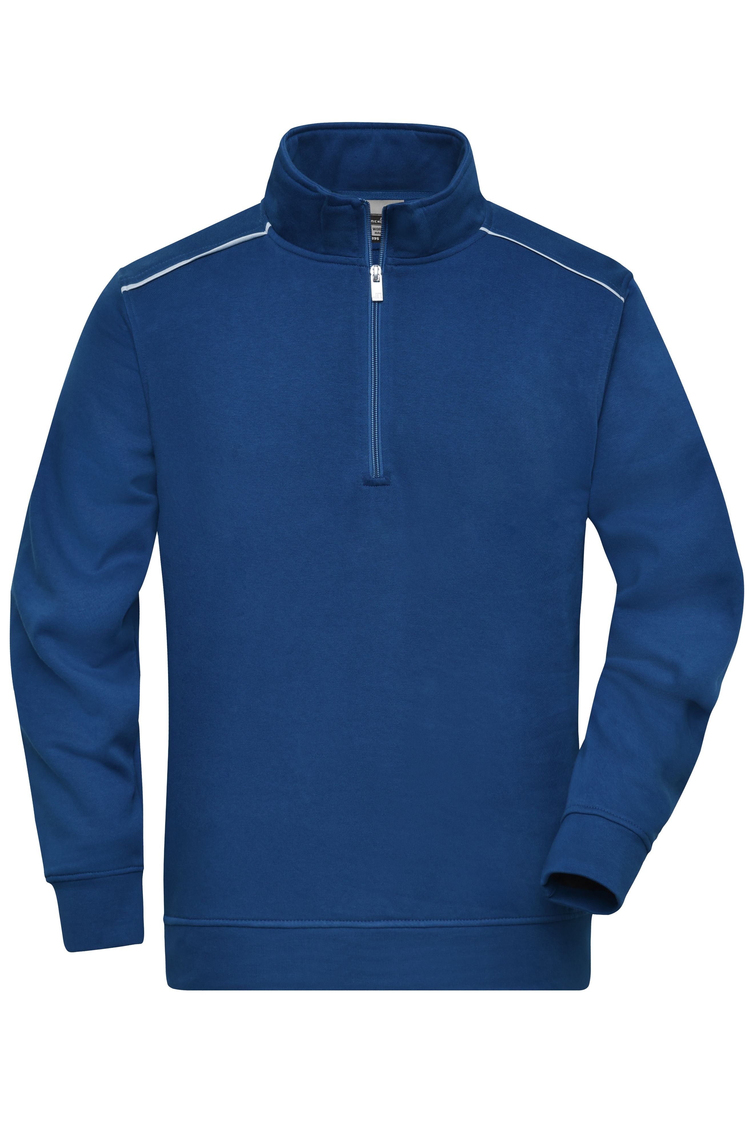 James & Nicholson Workwear Sweatshirt Halfzip dark-royal