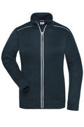 James & Nicholson Damen Workwear Melange-Fleecejacke navy/navy