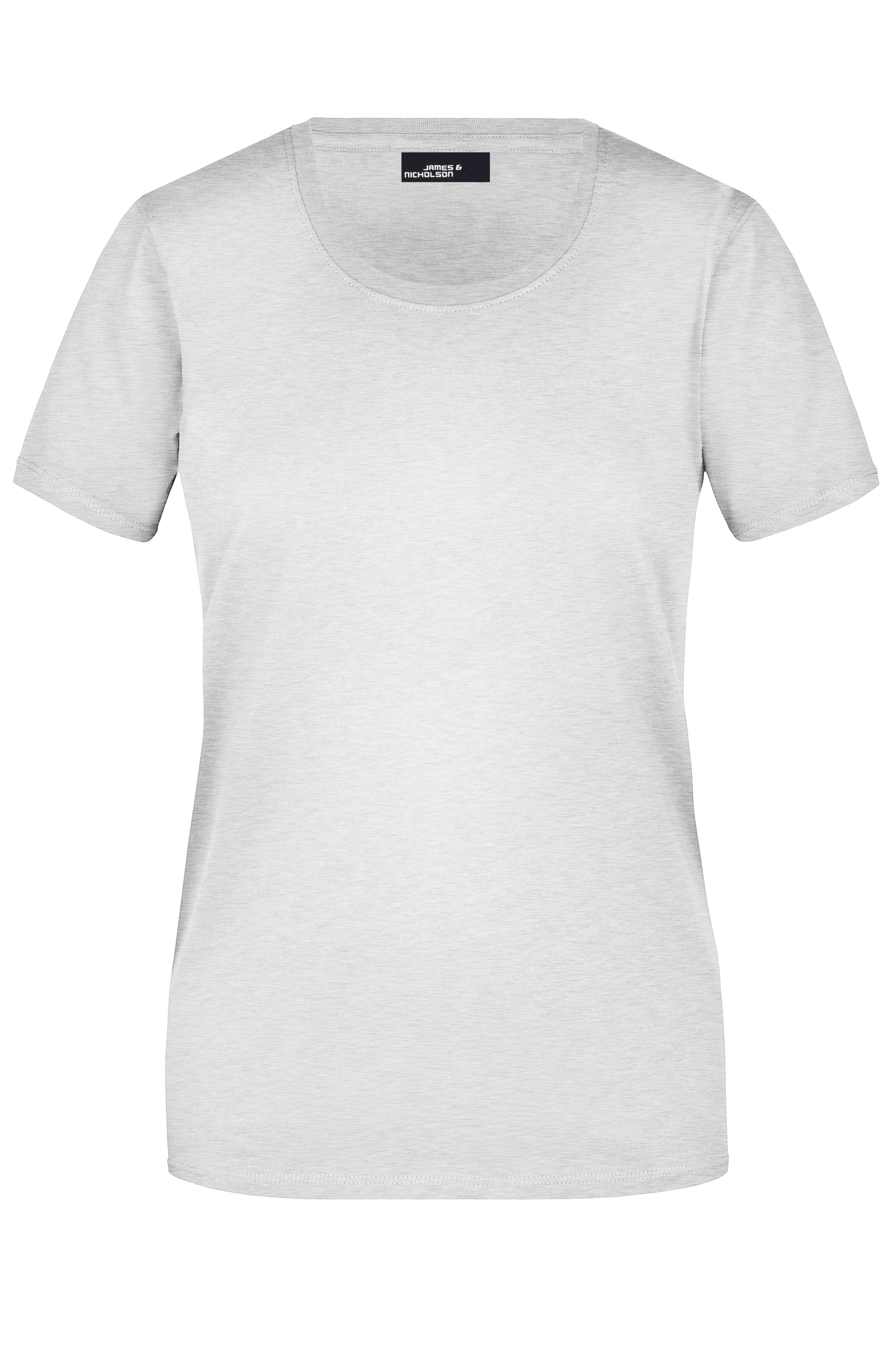 James & Nicholson Damen Rundhals T-Shirt ash