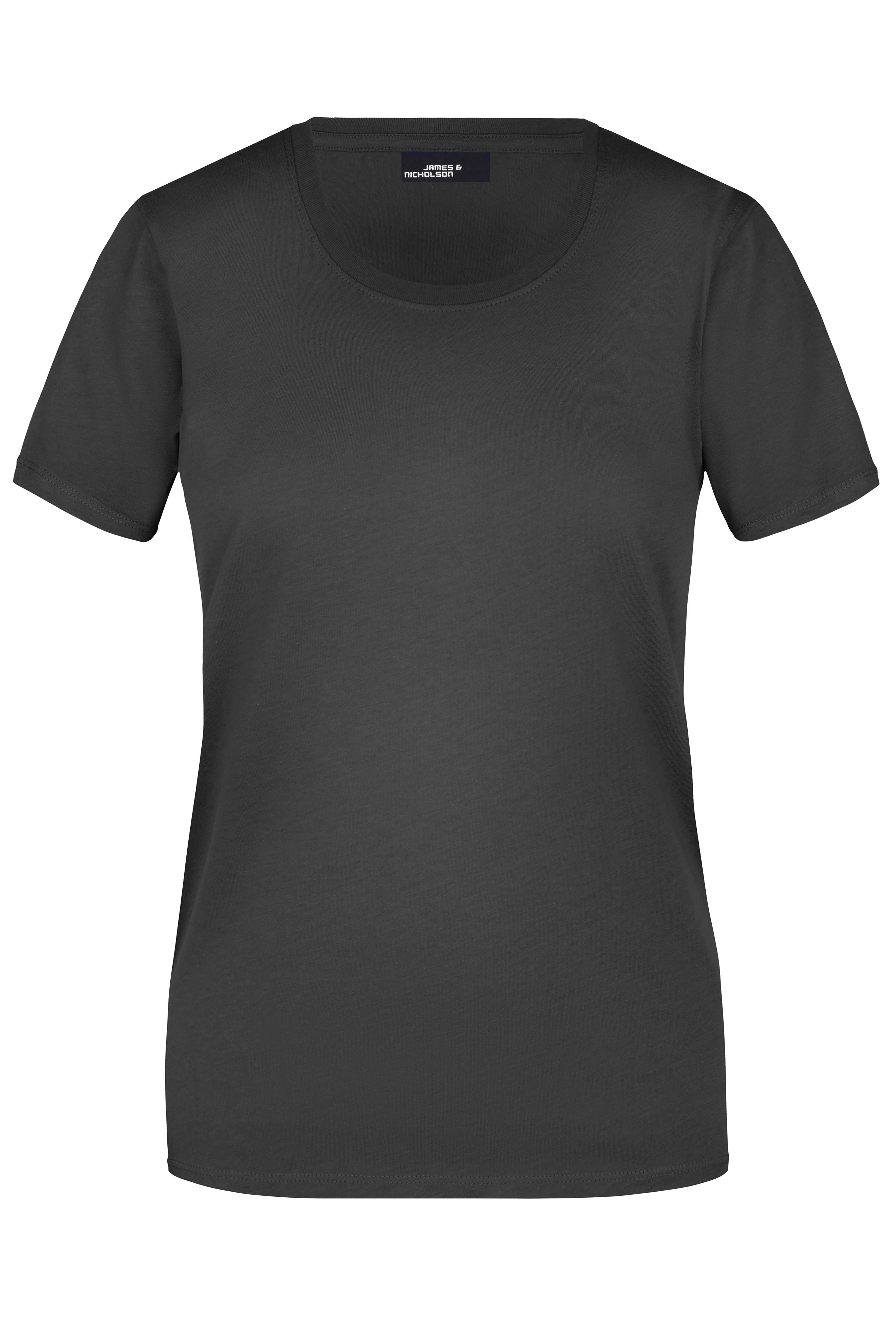 James & Nicholson Damen Rundhals T-Shirt black
