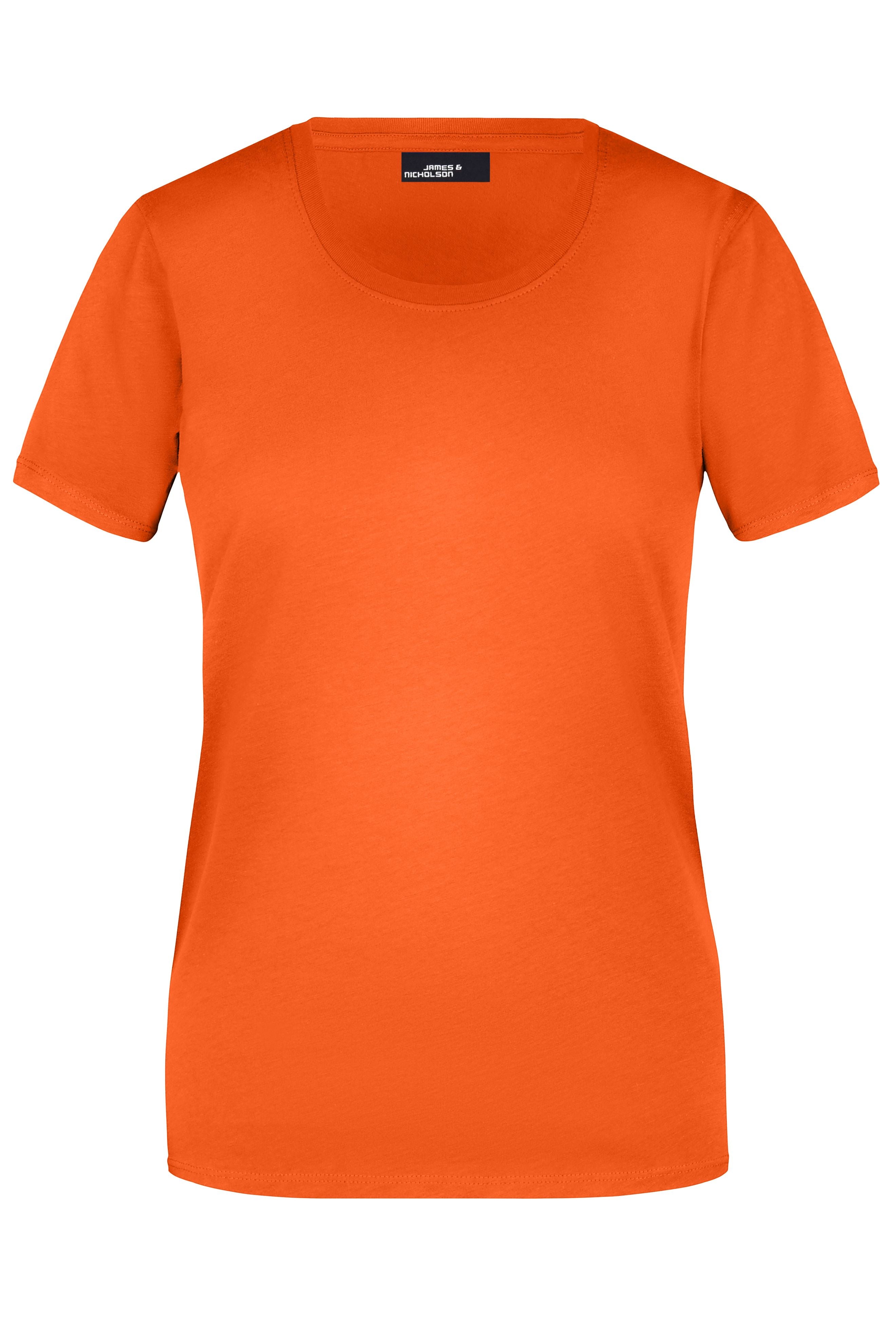 James & Nicholson Damen Rundhals T-Shirt dark-orange