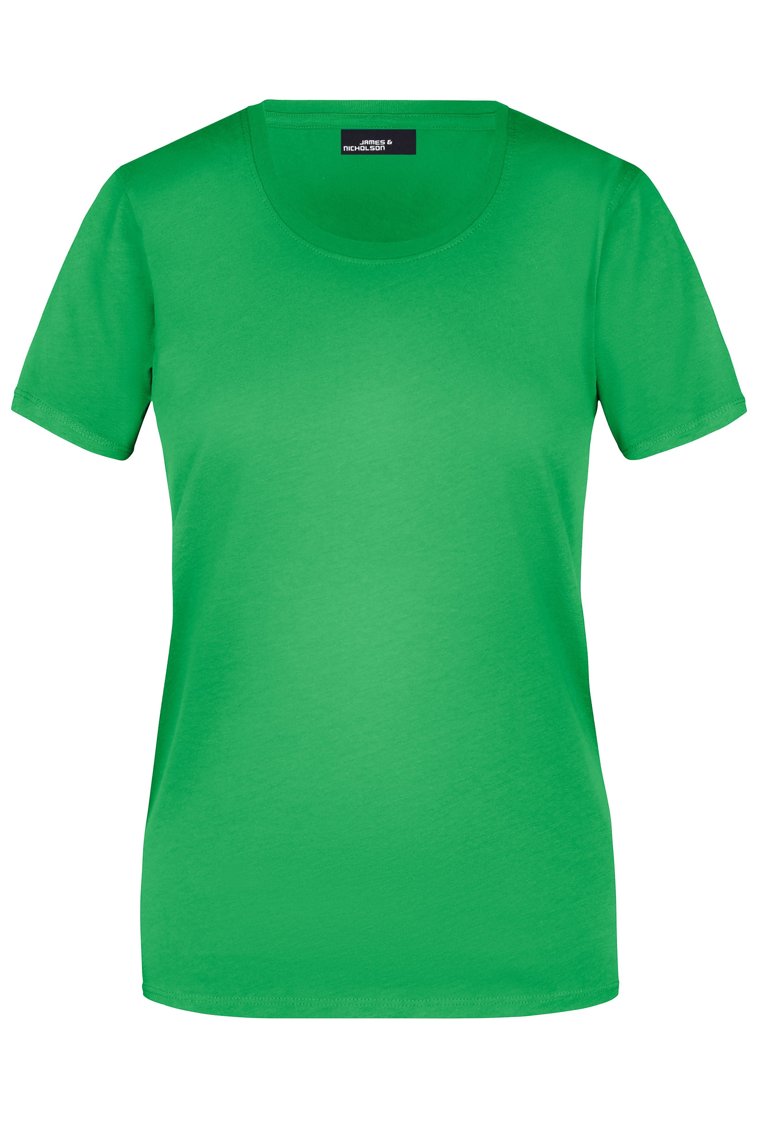 James & Nicholson Damen Rundhals T-Shirt fern-green