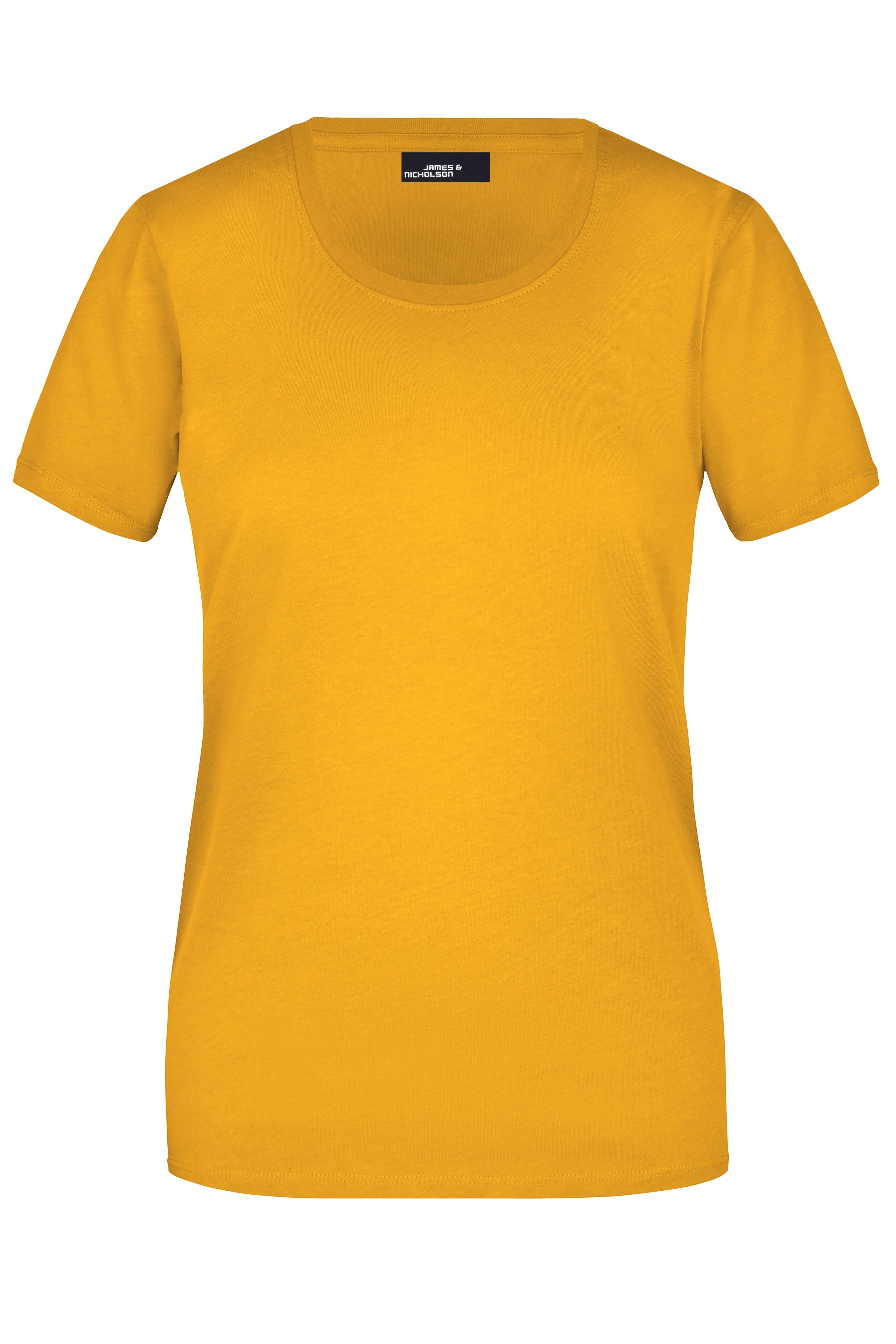 James & Nicholson Damen Rundhals T-Shirt gold-yellow