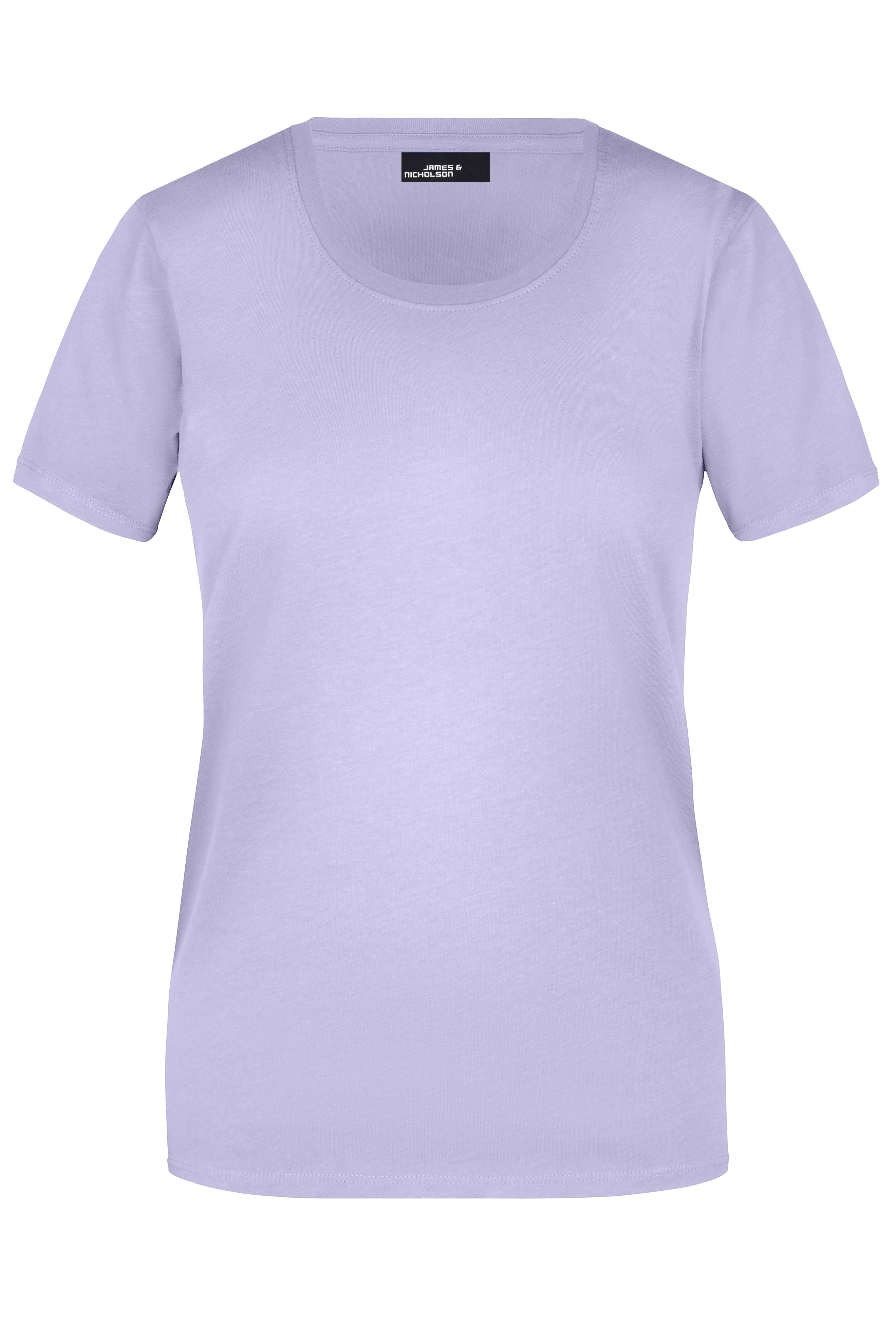 James & Nicholson Damen Rundhals T-Shirt lilac