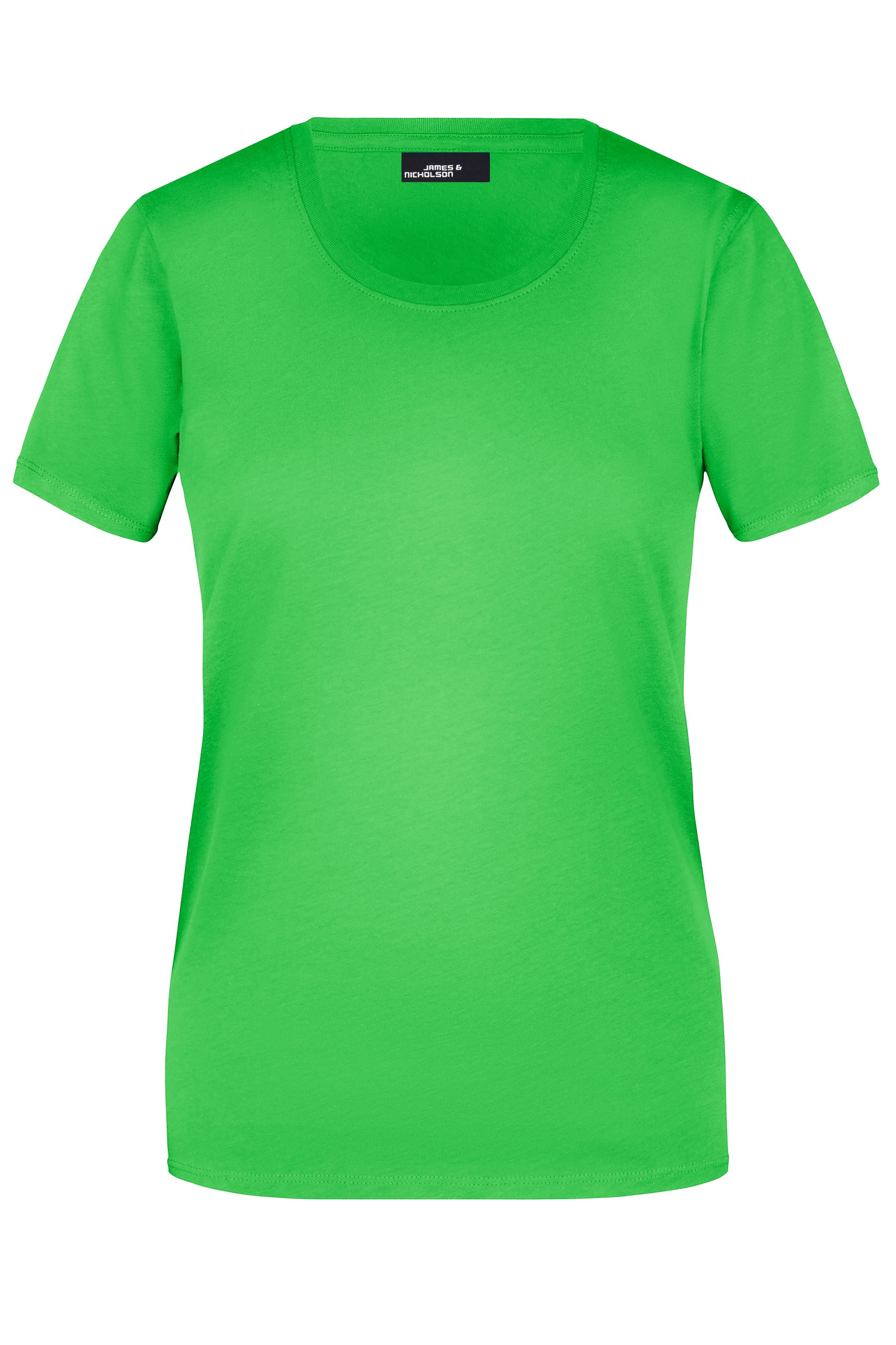 James & Nicholson Damen Rundhals T-Shirt lime-green