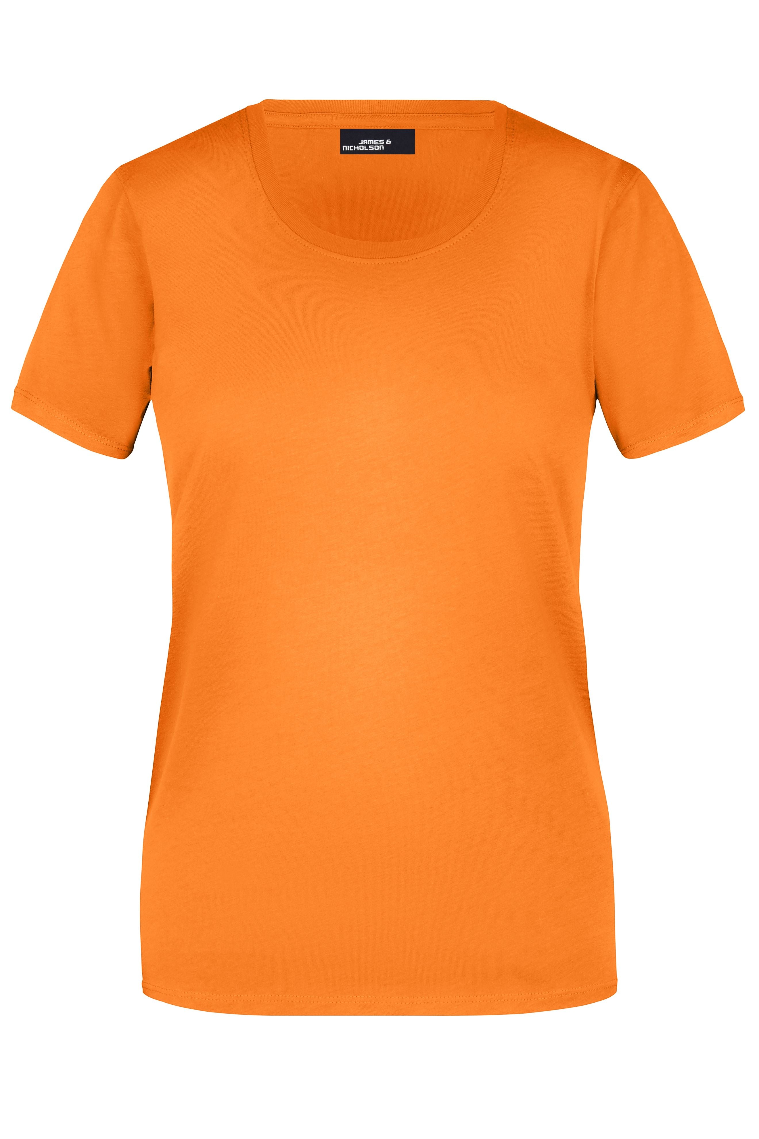James & Nicholson Damen Rundhals T-Shirt orange