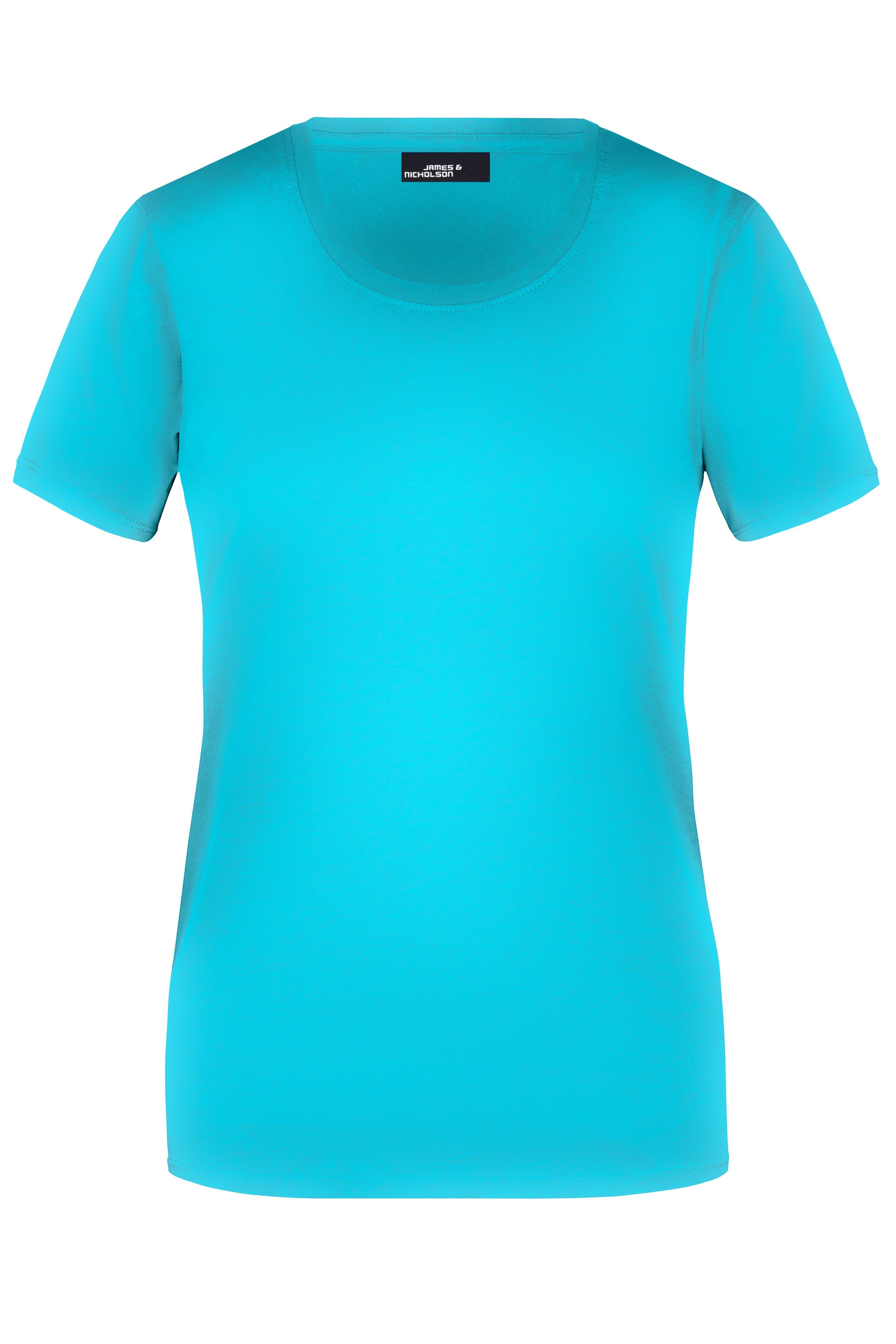 James & Nicholson Damen Rundhals T-Shirt pacific