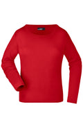 James & Nicholson Damen Rundhalsshirt langarm red
