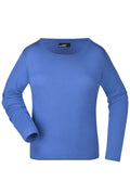 James & Nicholson Damen Rundhalsshirt langarm royal