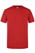 James & Nicholson Herren Slimfit Rundhals Shirt red