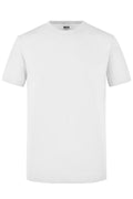 James & Nicholson Herren Slimfit Rundhals Shirt white