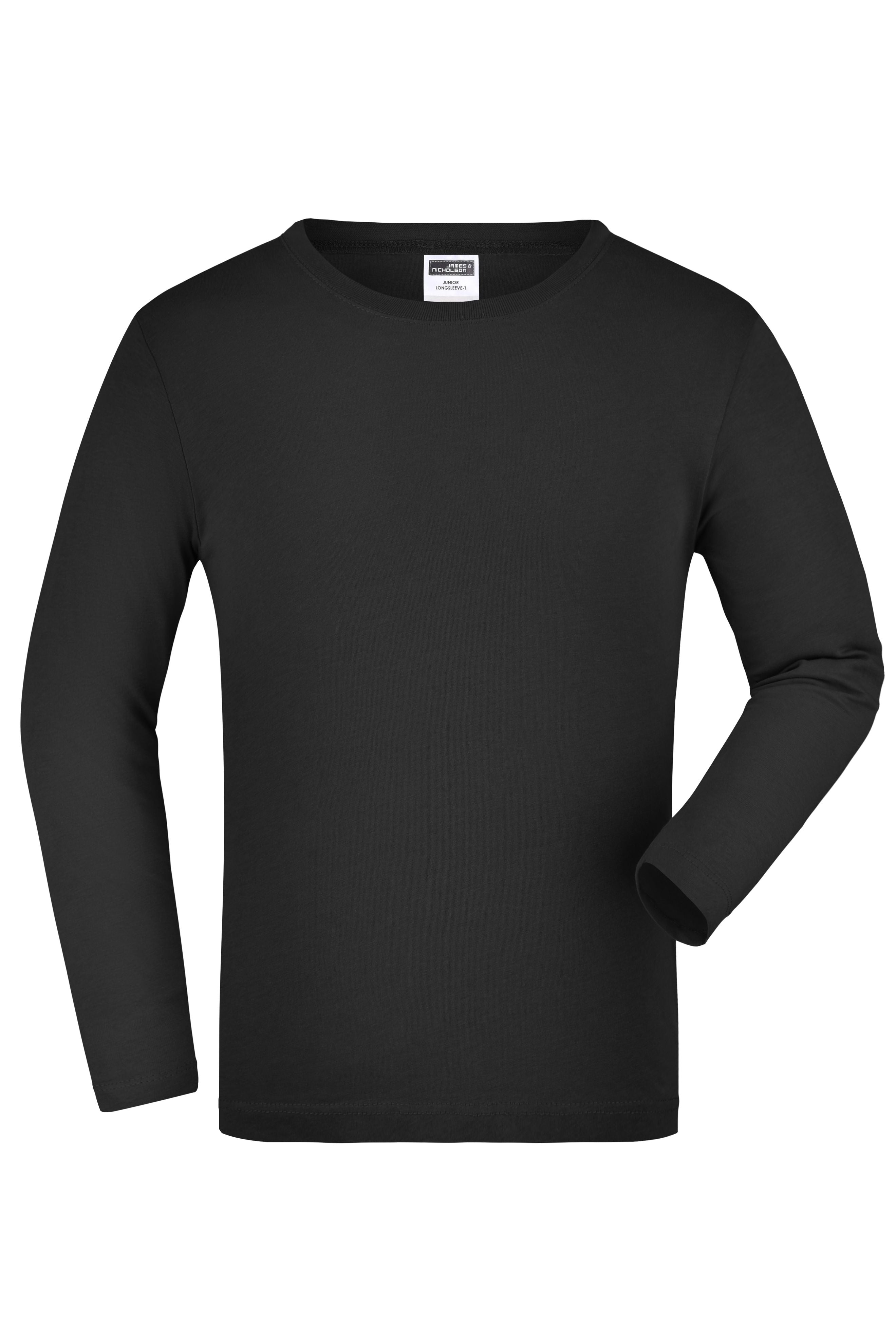 James & Nicholson Kinder Classic Lagarmshirt black