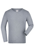James & Nicholson Kinder Classic Lagarmshirt grey-heather